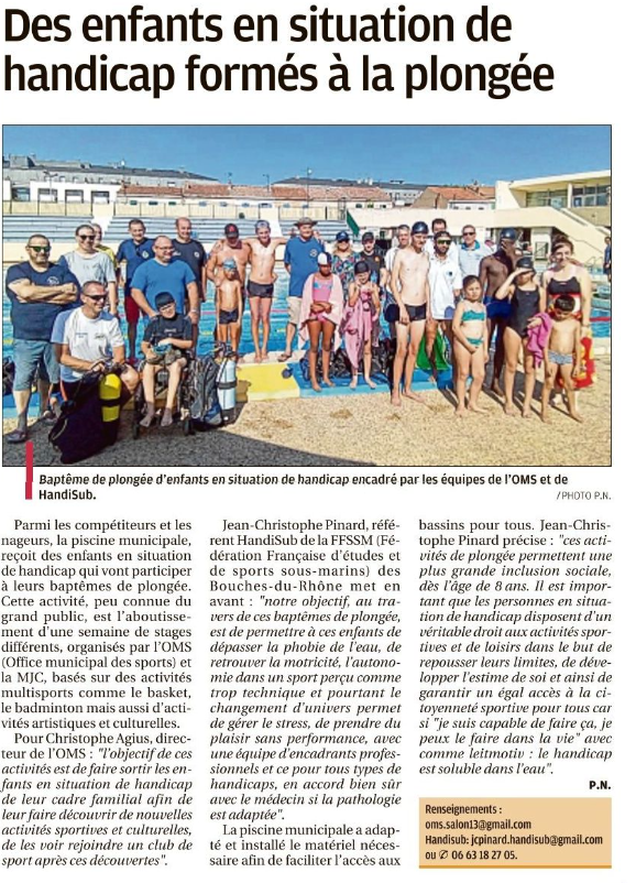 Article La Provence - 22 juillet 2022